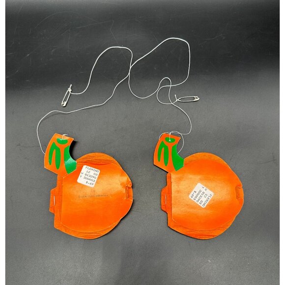 Vintage Beistle Halloween Pumpkins Honeycomb Tissue Paper Centerpieces USA Retro - Picture 4 of 10